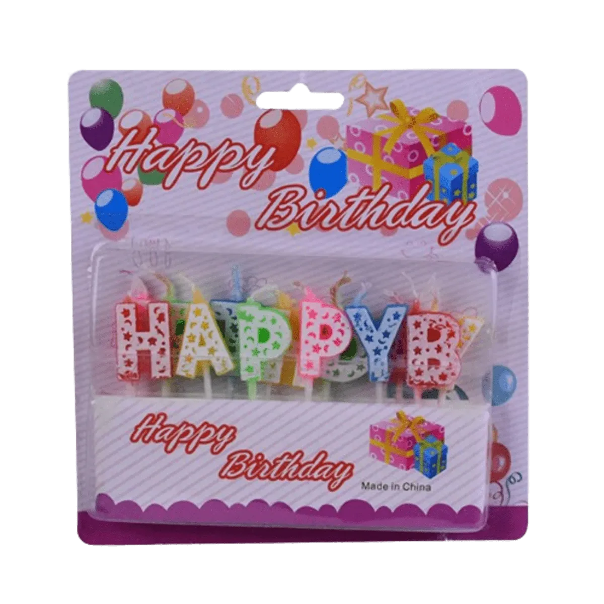 Party Candle Alphabat With Holders Boy/Girl
