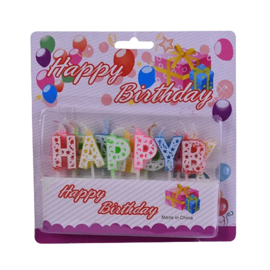 Party Candle Alphabat With Holders Boy/Girl