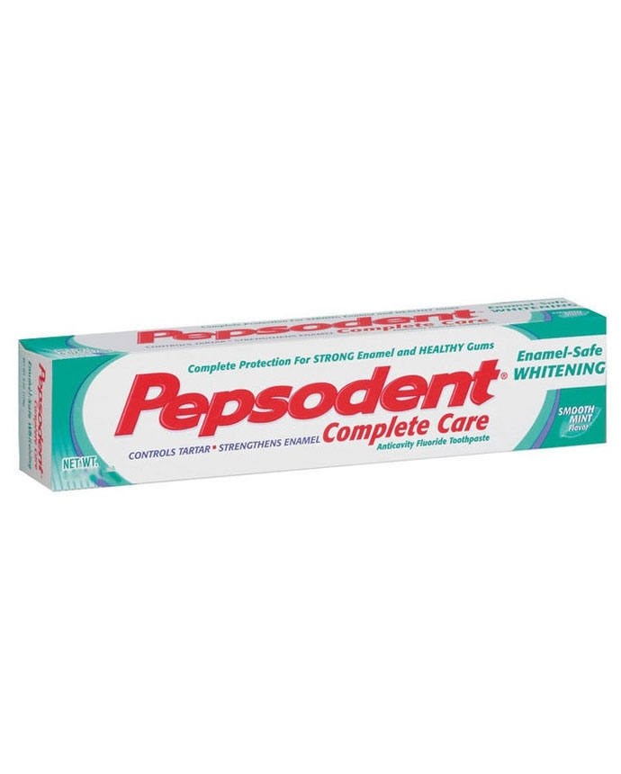 Pepsodent Complete Care Toothpaste Enamel-Safe Whitening Smooth Mint Flavor