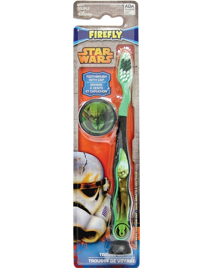 Firefly Toothbrush + Cap Soft Star Wars Travel Kit