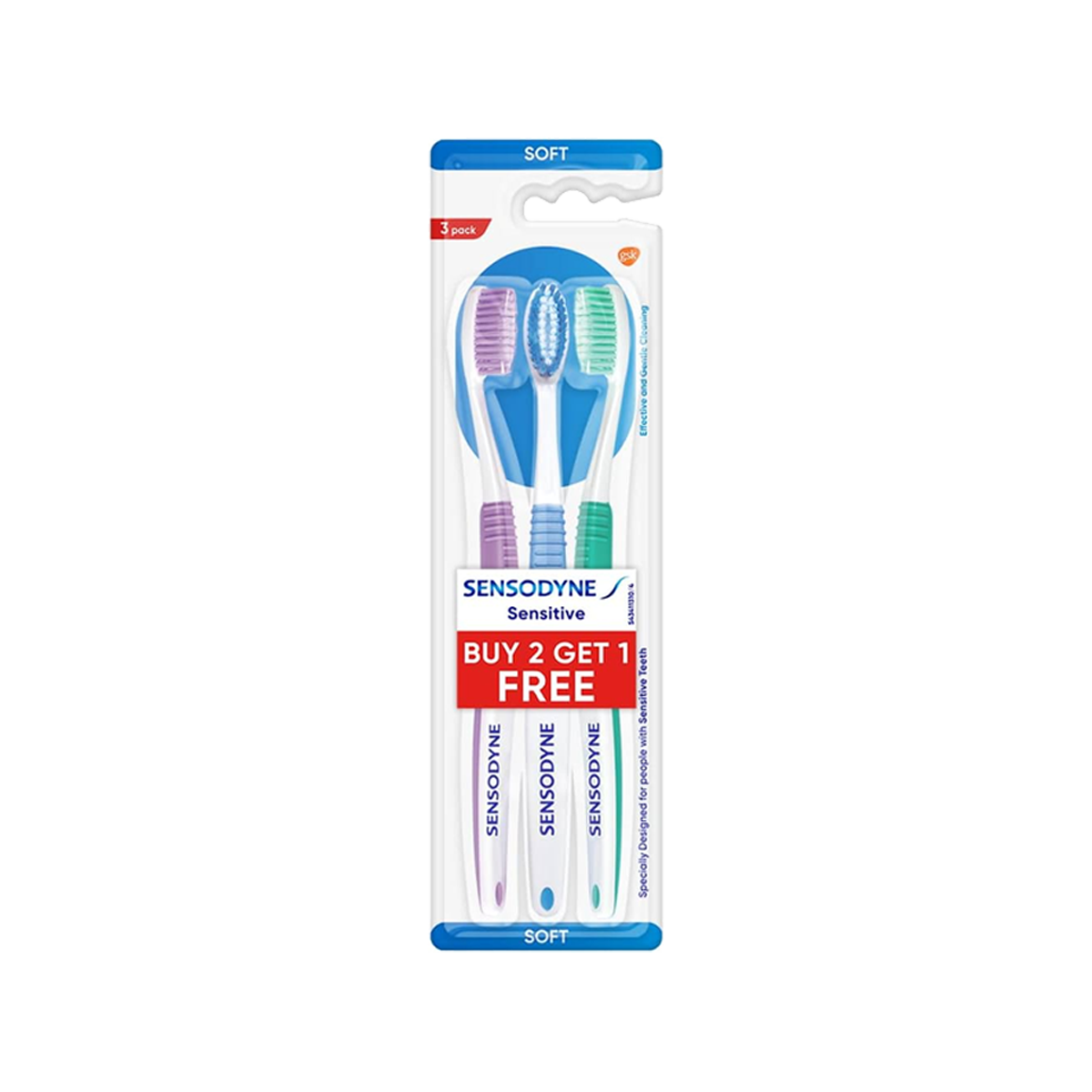 Sensodyne Sensitive Toothbrush (2+1 Pack)