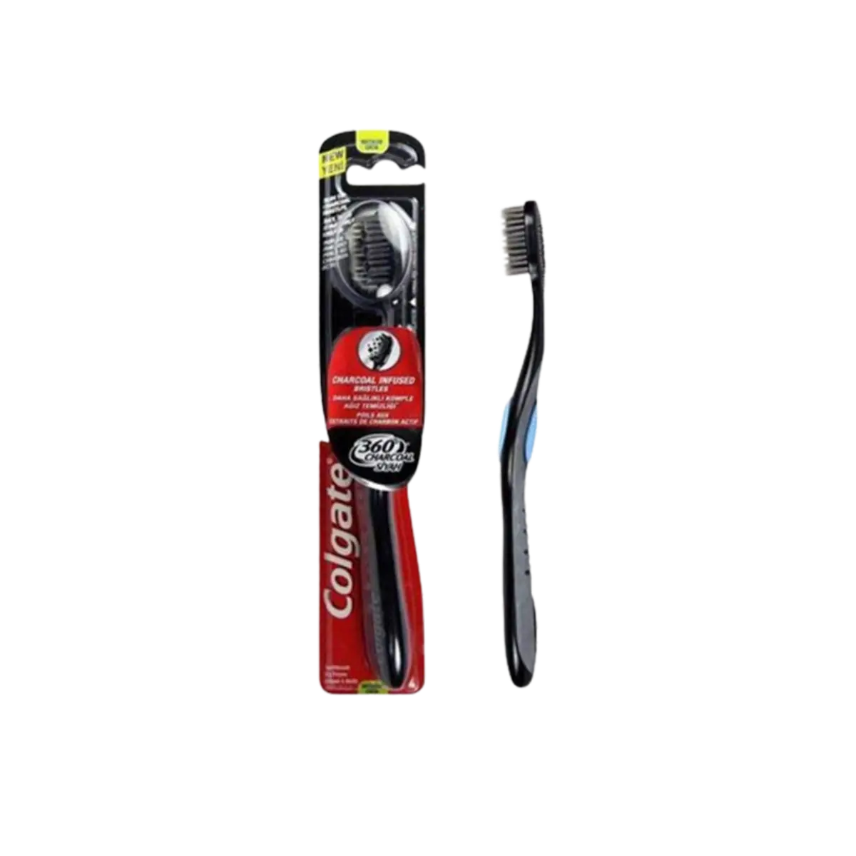 Colgate 360 Charcoal Toothbrush Medium