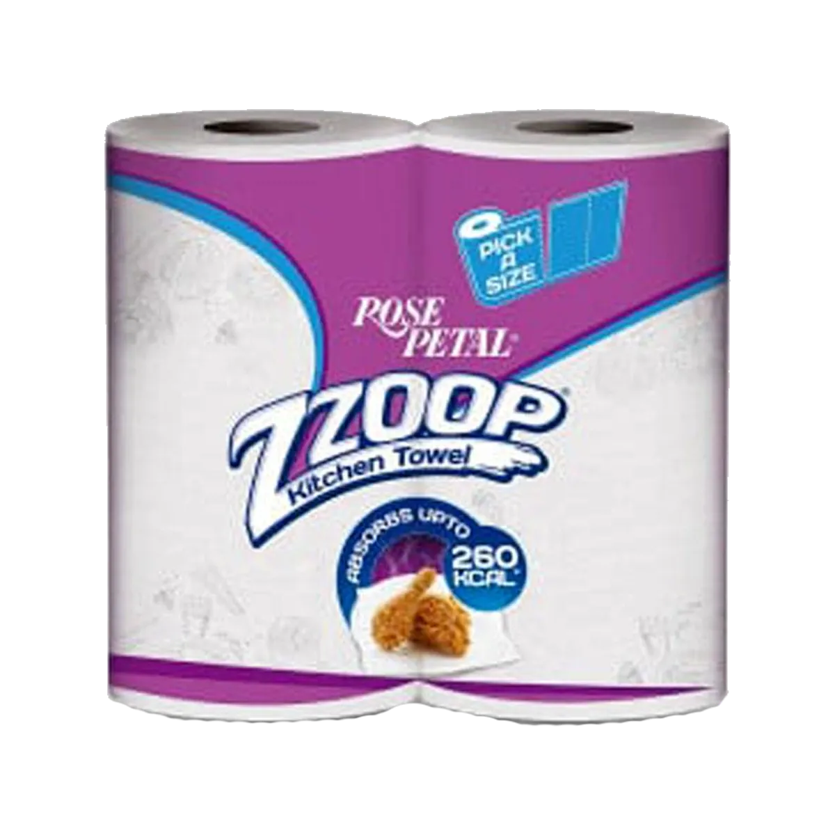 Rose Petal Zzoop Kitchen Towel Twin Pack
