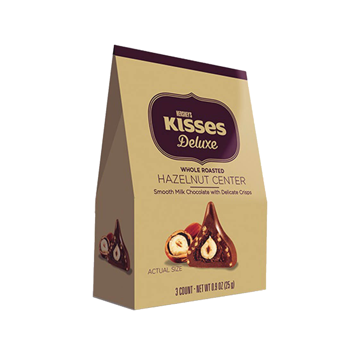 Hershey's Kisses Chocolate Pouch Milk Hazelnut 250g