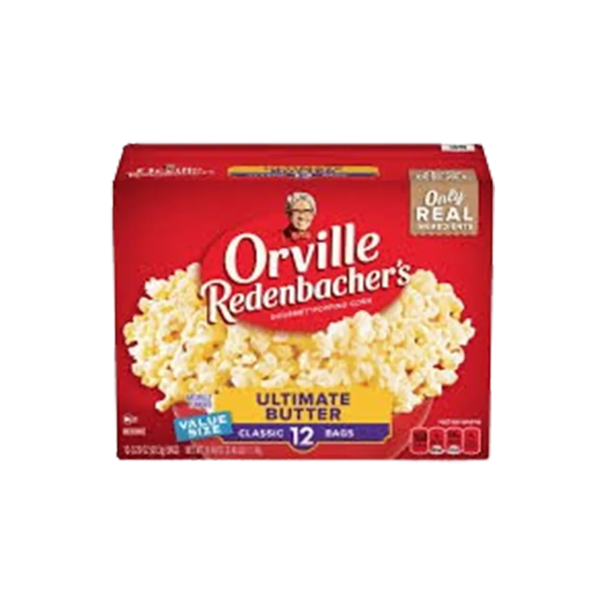 Orville Redenbacher's Ultimate Butter Microwave Popcorn, 3.29 Oz, 93.3g, 12 Ct