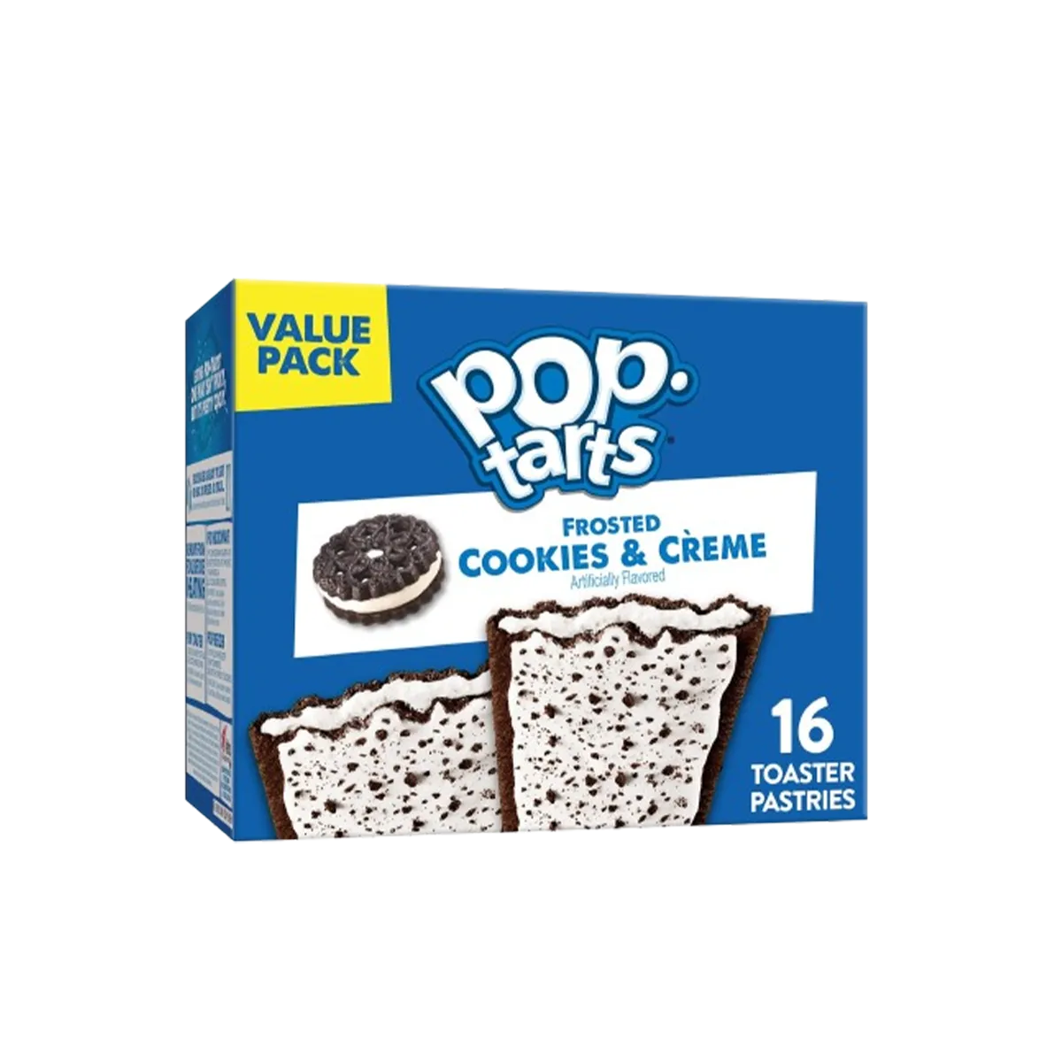 Pop-Tarts Frosted Cookies and Creme Toaster Pastries, Shelf-Stable, Ready-to-Eat, Instant, 16 Count Box