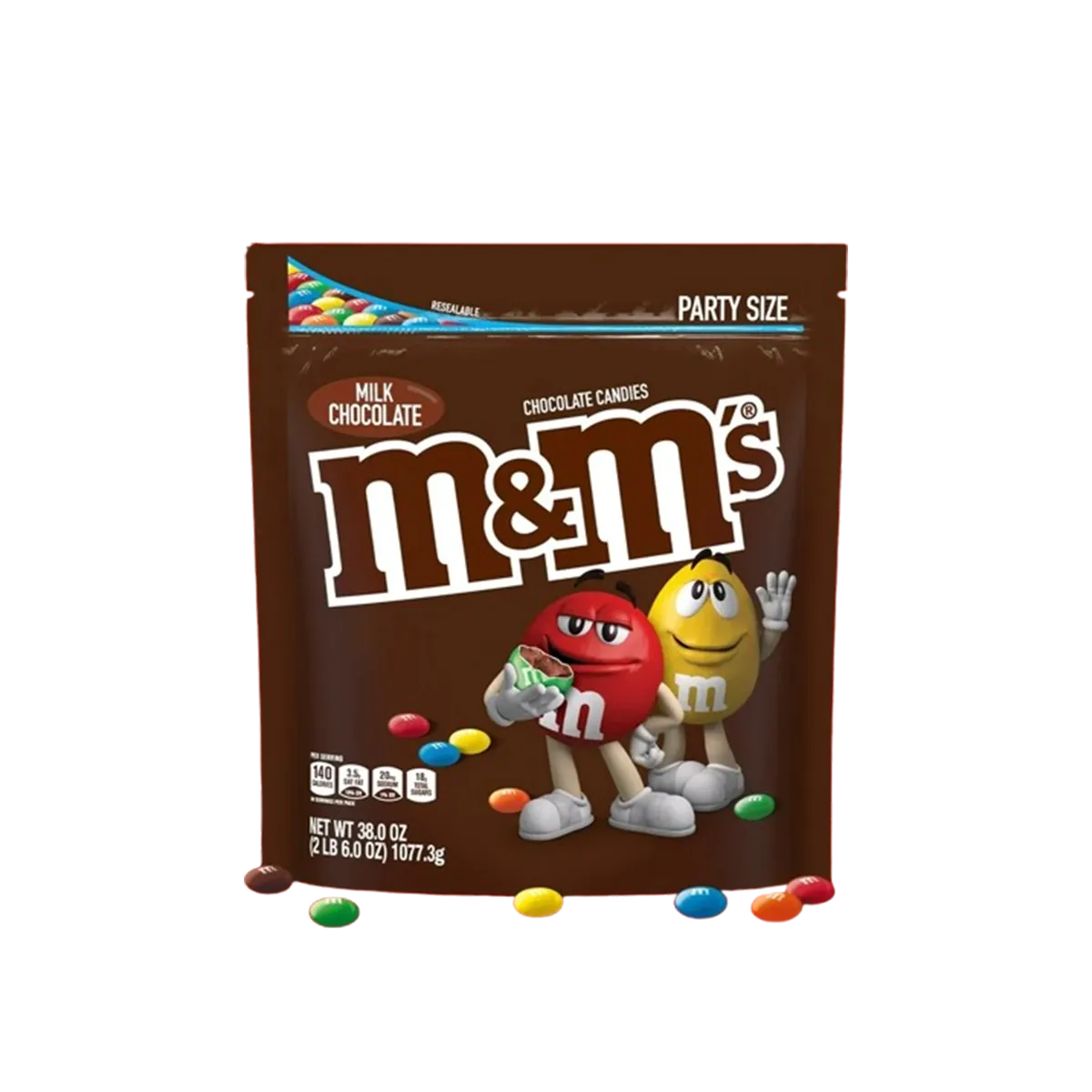 M&M's Milk Chocolate Candy, Party Size - 38 oz Bag