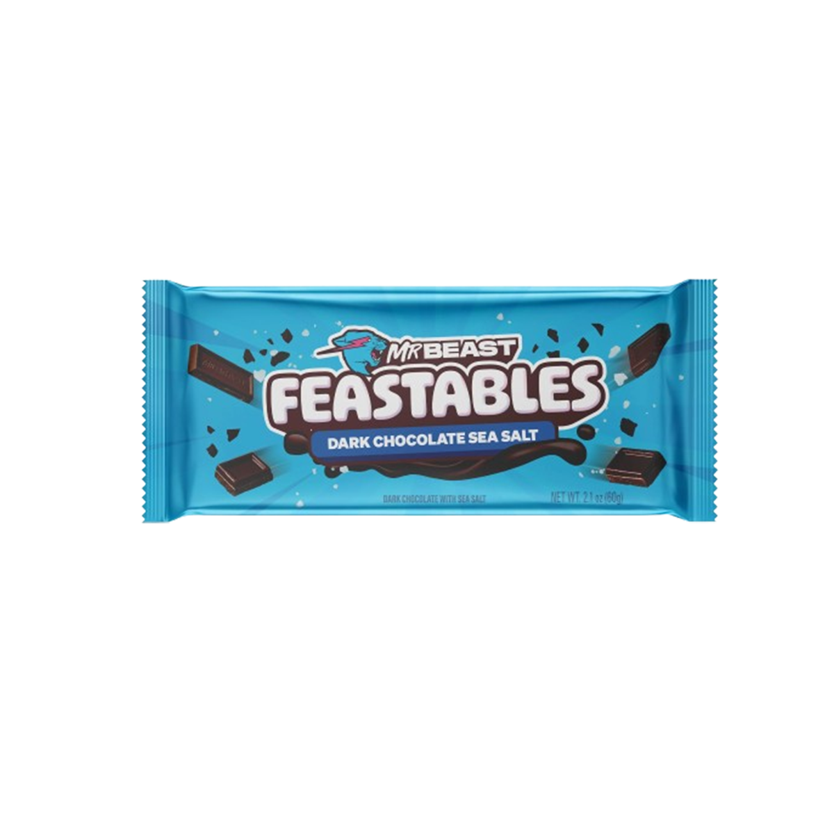 Feastables MrBeast Dark Chocolate Bar, 2.1 oz (60g), 1 Count
