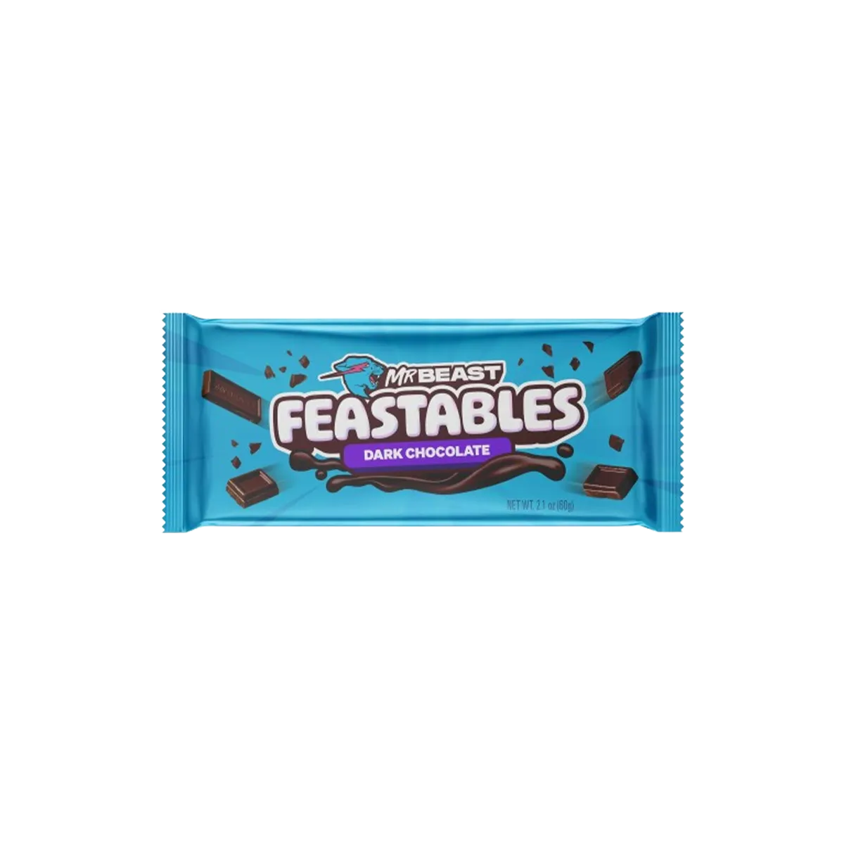 Feastables MrBeast Almond Chocolate Bar, 2.1 oz (60g), 1 Count