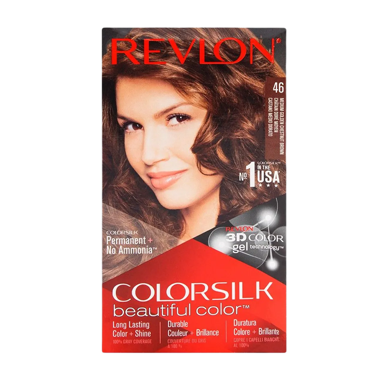 Revlon Hair Color Medium Golden Chestnut Brown 46