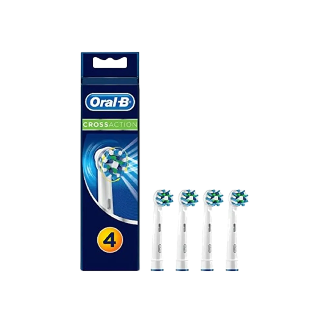 Oral-B CrossAction Power Toothbrush Refill Heads 4s