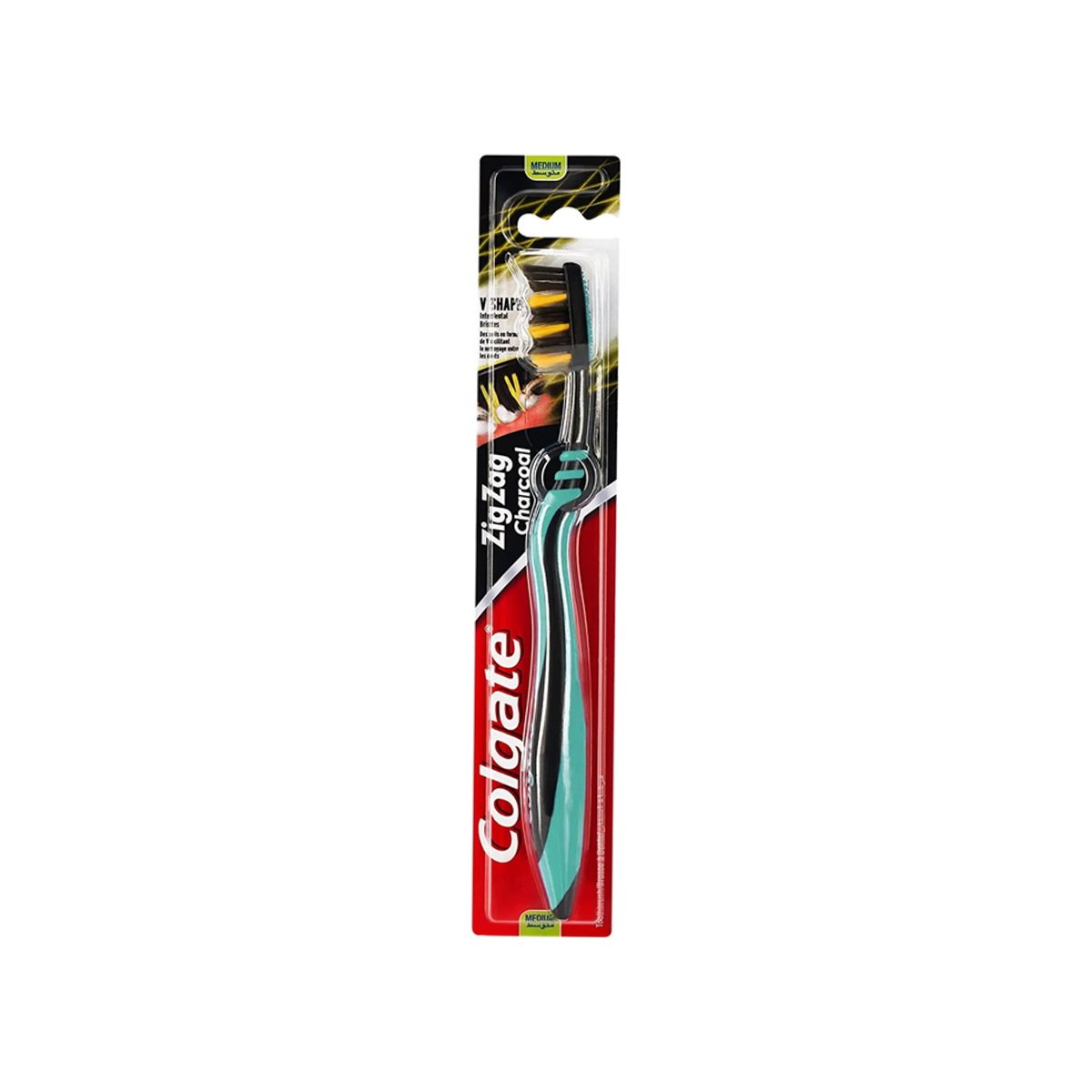 Colgate Zigzag Charcoal Toothbrush, Medium